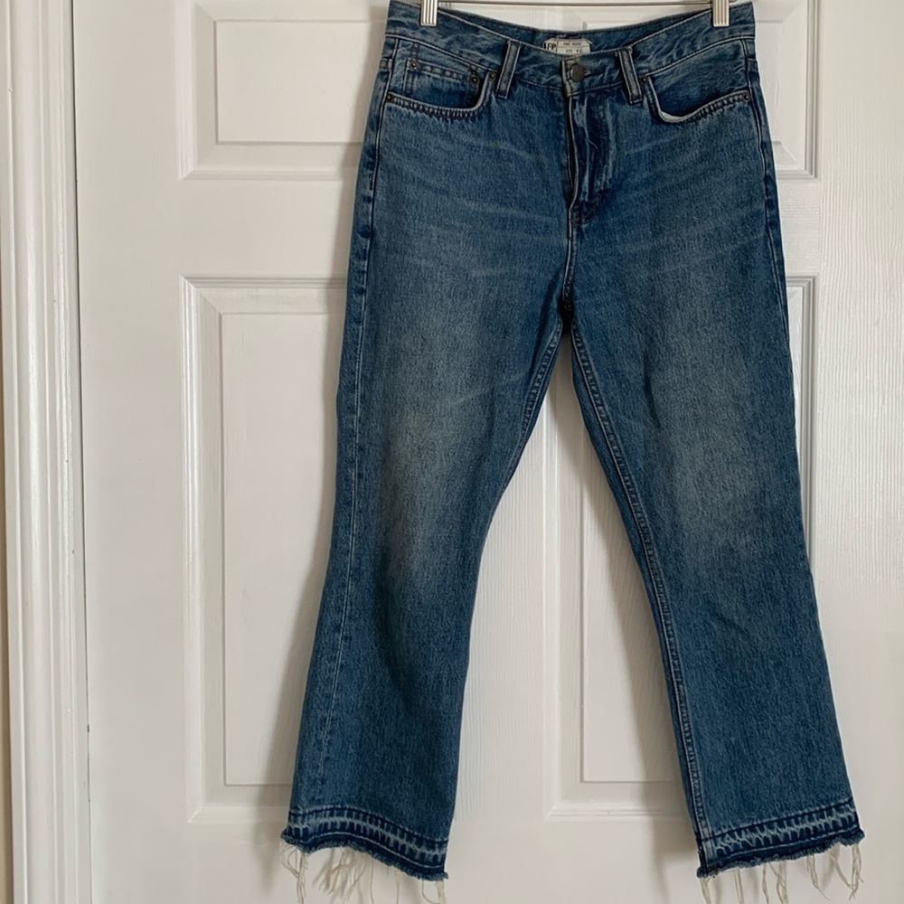 Free People fray-bottom jeans